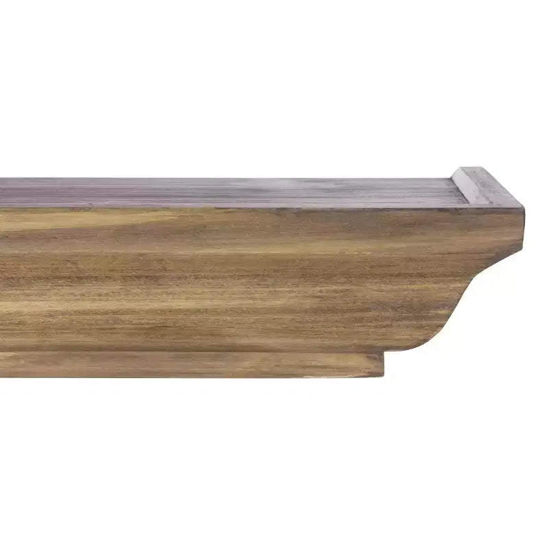 Kiera Grace 24" x 3.15" 3pc Muskoka Fitz Wooden Shelf Set Brown: Modern Floating Wall Organizers, No Assembly Required
