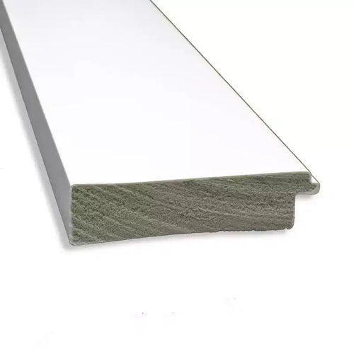 Miroir mural de salle de bain sans biseau blanc de 44 po x 33 po - Amanti Art : Rectangle moderne, matériel de montage inclus