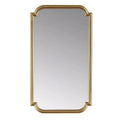 Adelaide Gold Scalloped Wood Wall Mirror Gold - Madison Park: Luxury Glam Style, MDF Frame, No Assembly Required