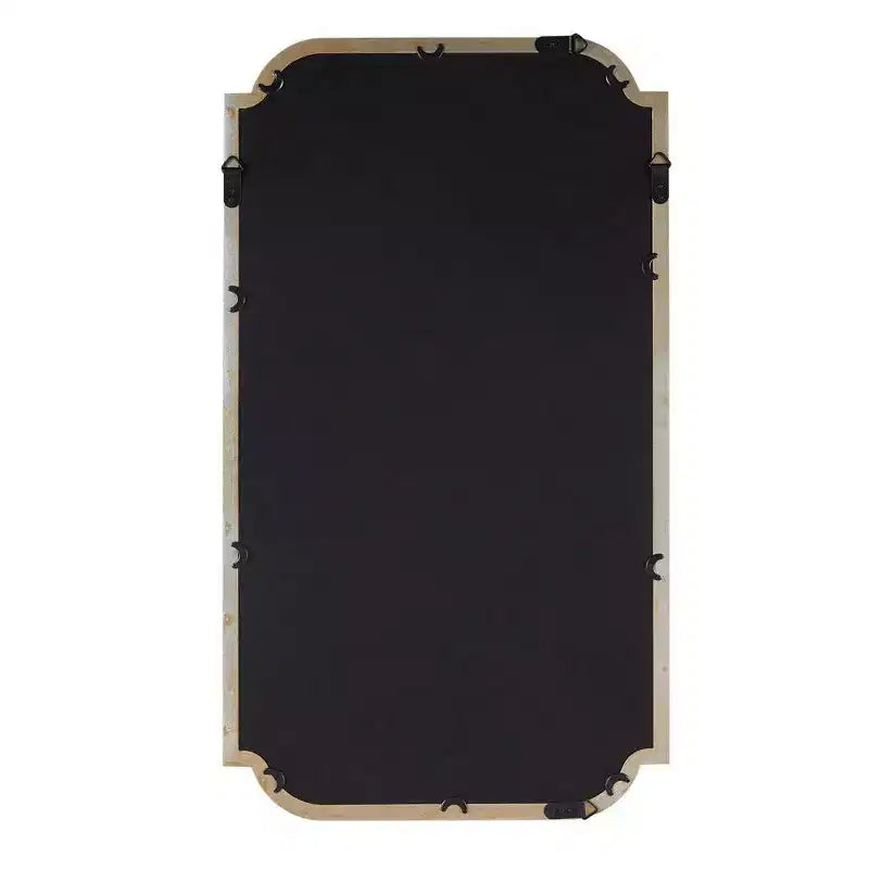 Adelaide Gold Scalloped Wood Wall Mirror Gold - Madison Park: Luxury Glam Style, MDF Frame, No Assembly Required