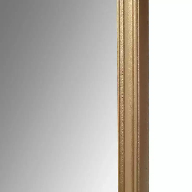 Adelaide Gold Scalloped Wood Wall Mirror Gold - Madison Park: Luxury Glam Style, MDF Frame, No Assembly Required
