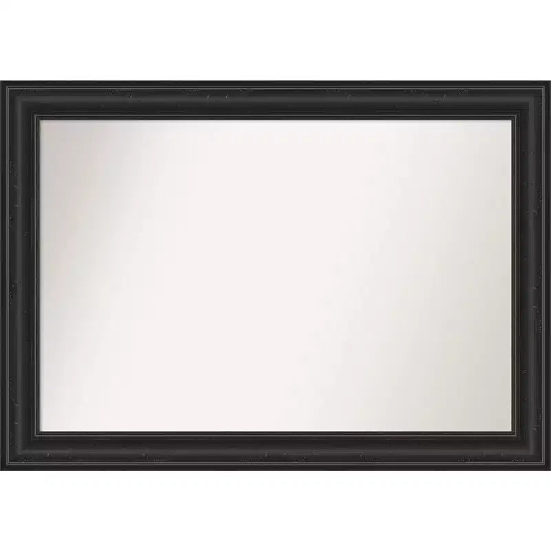 42" x 30" Non-Beveled Shipwreck Black Wall Mirror - Amanti Art