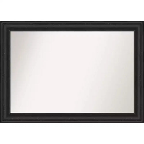 42" x 30" Non-Beveled Shipwreck Black Wall Mirror - Amanti Art