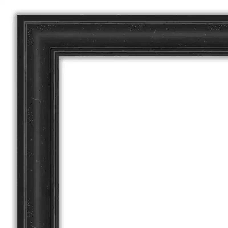 42" x 30" Non-Beveled Shipwreck Black Wall Mirror - Amanti Art
