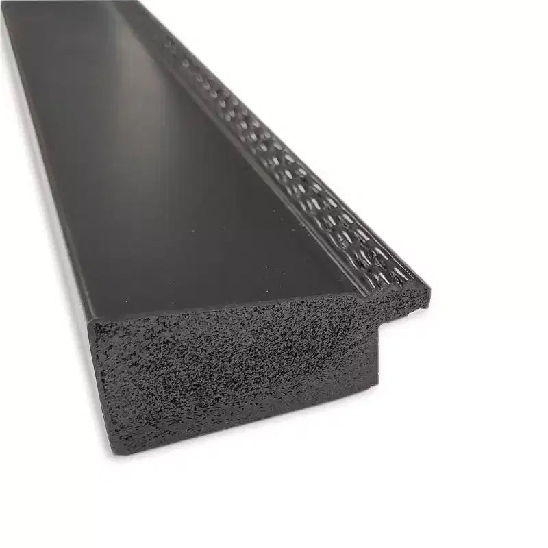 31" x 25" Non-Beveled Avon Black Wall Mirror - Amanti Art: Modern Style, Polystyrene Frame, Includes Mount Hardware