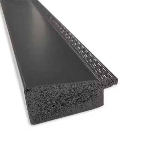 Miroir mural Avon noir non biseauté 31" x 25" - Amanti Art : Style moderne, cadre en polystyrène, quincaillerie de montage incluse