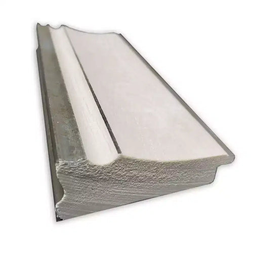 Miroir de sol non biseauté Amanti Art 29 po x 65 po Trio White Wash Silver