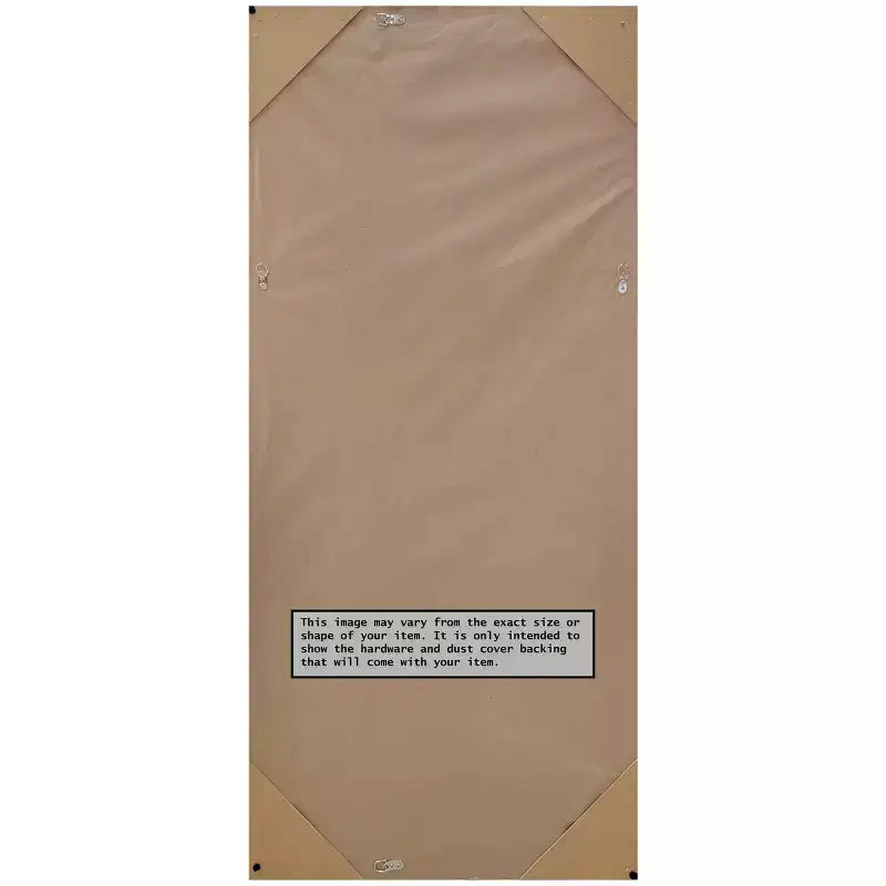 29" x 65" Non-Beveled Trio White Wash Silver Full Length Floor Leaner Mirror - Amanti Art
