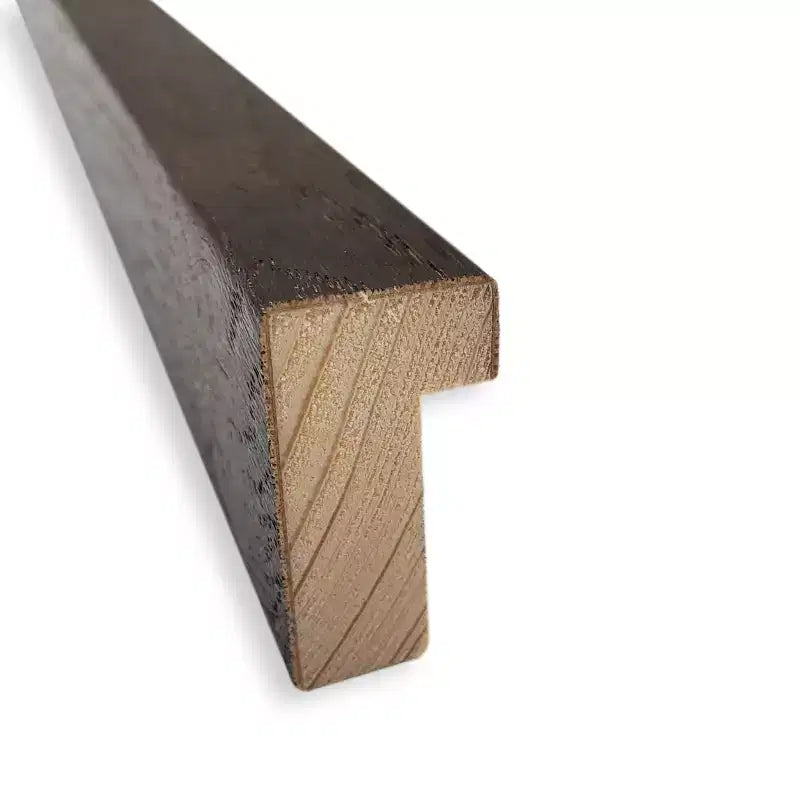 37" x 25" Carlisle Narrow Framed Bathroom Vanity Wall Mirror Dark Brown - Amanti Art: Modern Rectangle, Wood Frame, Wall Mounted