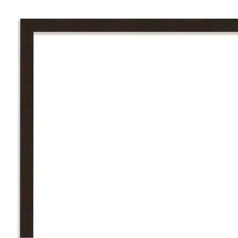 37" x 25" Carlisle Narrow Framed Bathroom Vanity Wall Mirror Dark Brown - Amanti Art: Modern Rectangle, Wood Frame, Wall Mounted
