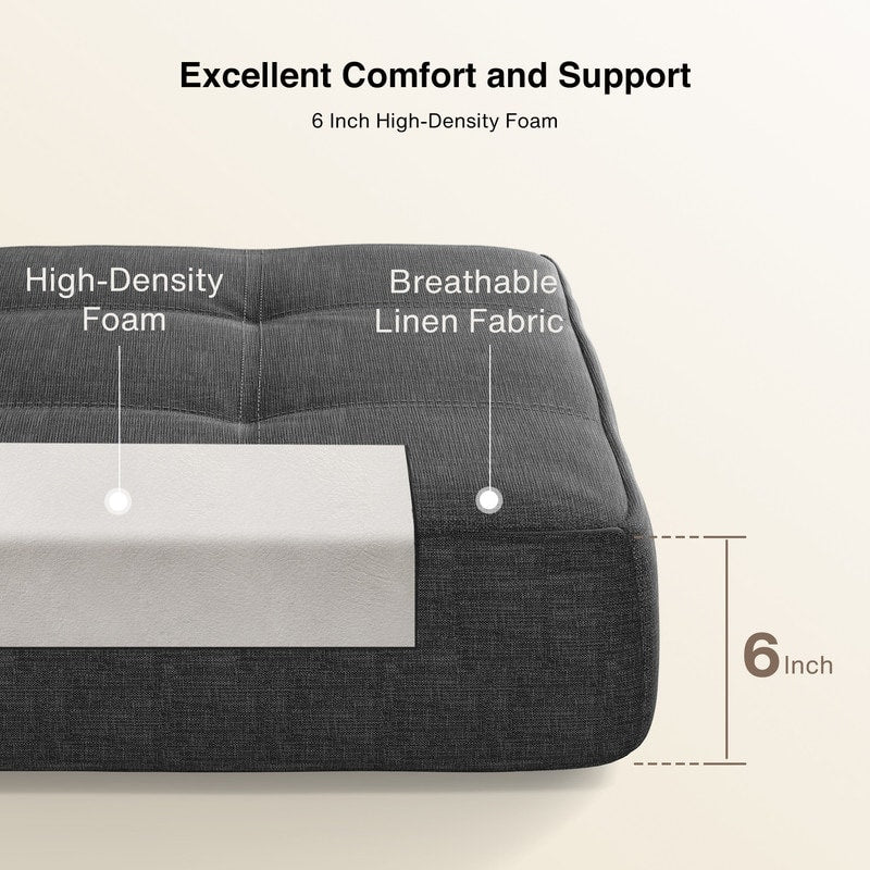 Chaise convertible 3-en-1, Chaise pliante, Lit de repos dépliable