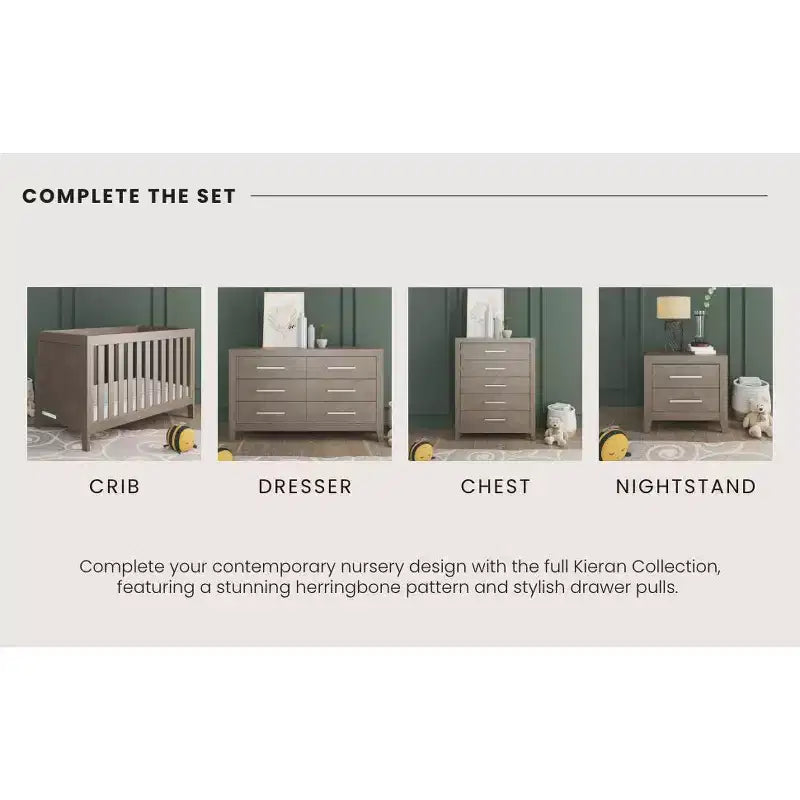 Child Craft 6-Drawer Kieran Dresser for Nursery or Bedroom, Plenty of Storage, Anti-Tip Kit Included to Prevent Tipping, Non-Toxic, Baby Safe Finish