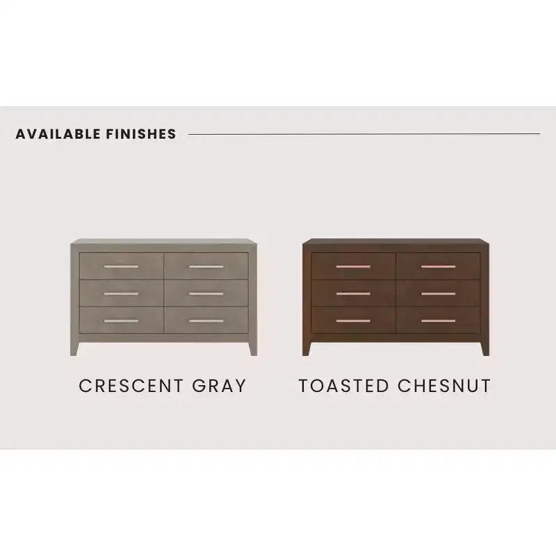 Child Craft 6-Drawer Kieran Dresser for Nursery or Bedroom, Plenty of Storage, Anti-Tip Kit Included to Prevent Tipping, Non-Toxic, Baby Safe Finish