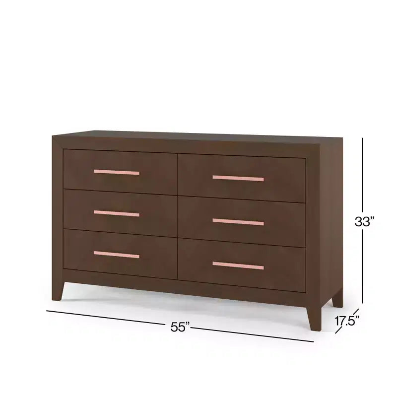 Child Craft 6-Drawer Kieran Dresser for Nursery or Bedroom, Plenty of Storage, Anti-Tip Kit Included to Prevent Tipping, Non-Toxic, Baby Safe Finish