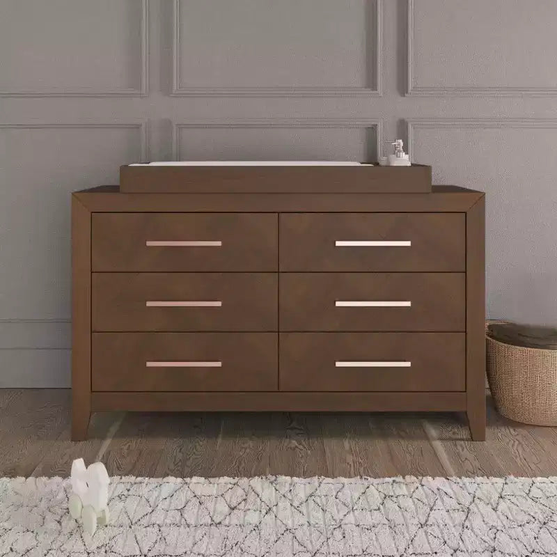 Child Craft 6-Drawer Kieran Dresser for Nursery or Bedroom, Plenty of Storage, Anti-Tip Kit Included to Prevent Tipping, Non-Toxic, Baby Safe Finish