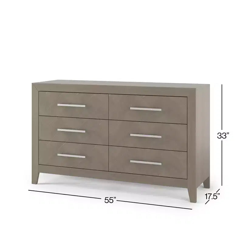 Child Craft 6-Drawer Kieran Dresser for Nursery or Bedroom, Plenty of Storage, Anti-Tip Kit Included to Prevent Tipping, Non-Toxic, Baby Safe Finish