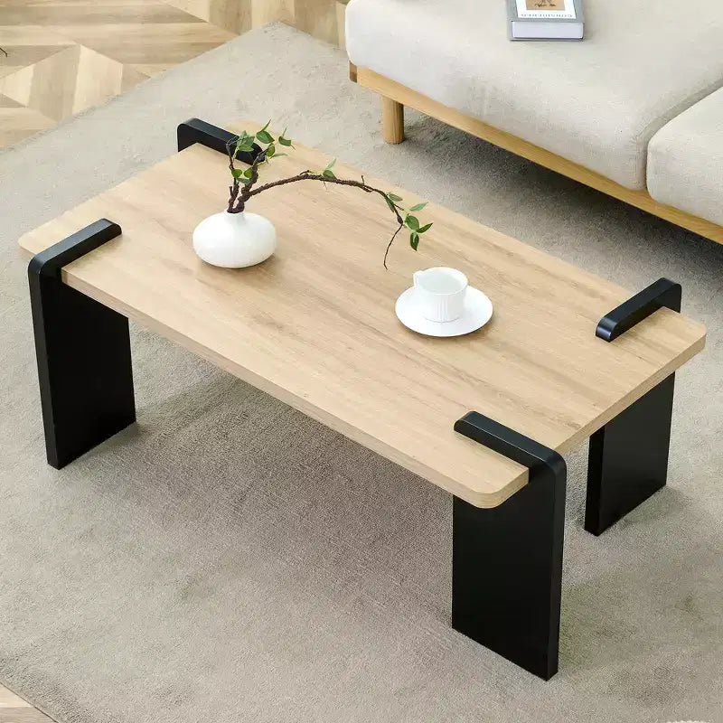 MAYEERTY Modern Coffee Table with Tenon-Mortise Structure for Small Living Room, Apartment