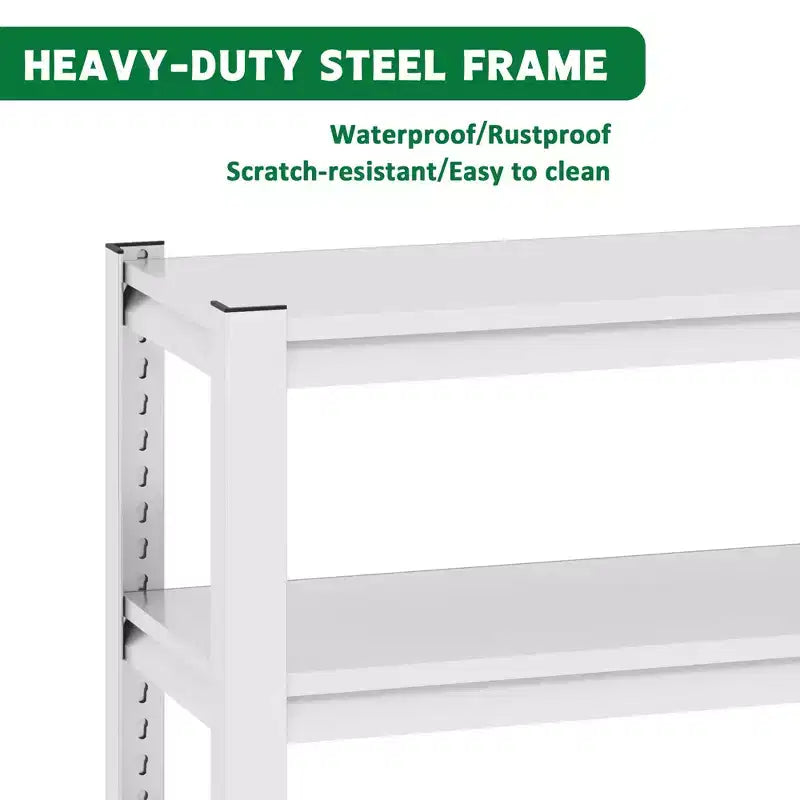 VIYET 31 3-Tier Adjustable Fish Tank Stand - 400lbs Heavy-Duty Metal Aquarium Stand for 20-30 Gallon, Antique White with Floor Pads