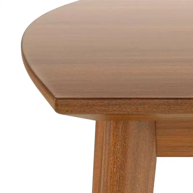 47 Mid-Century Modern Dining Table with Solid Rubber Wood Legs, Rectangular Kitchen Table for 4, Minimalist Dining Room Table-Panipeachy
