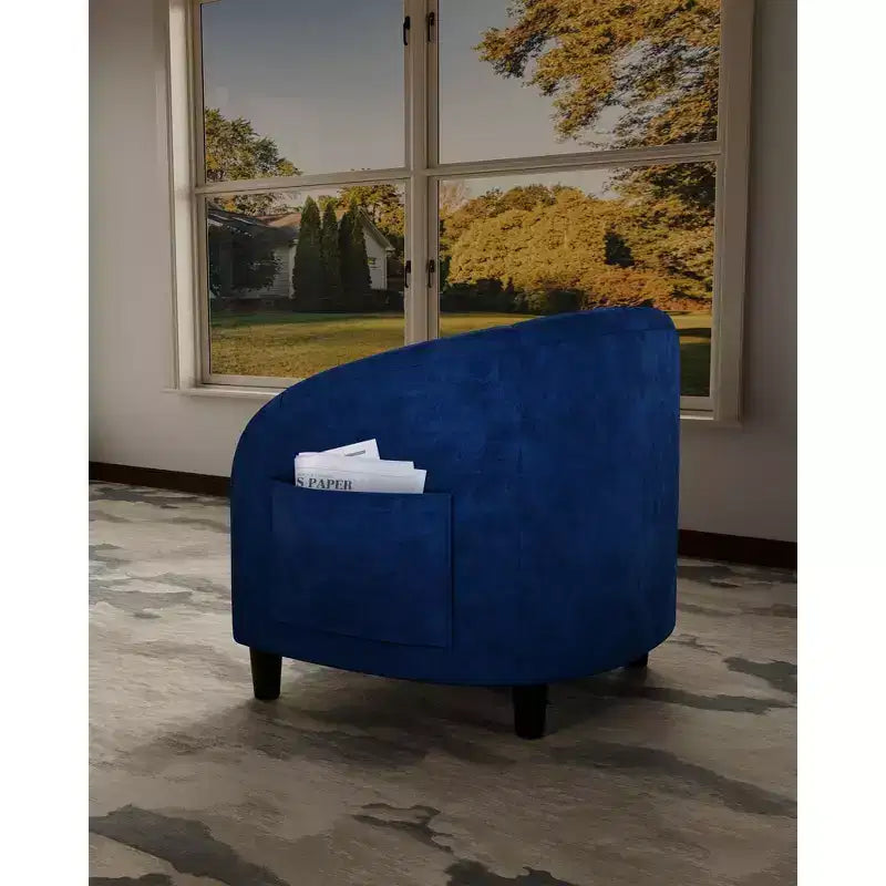 Garvee Accent Chair Set of 2, Barrel Chair, Modern Club Chair with Padded Seat and Sturdy Legs