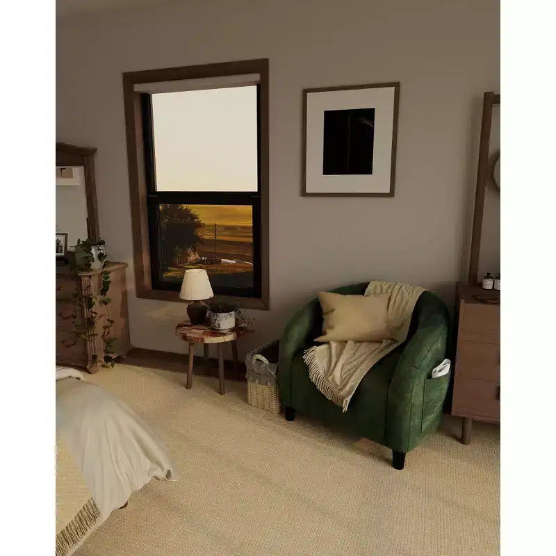 Garvee Accent Chair Set of 2, Barrel Chair, Modern Club Chair with Padded Seat and Sturdy Legs
