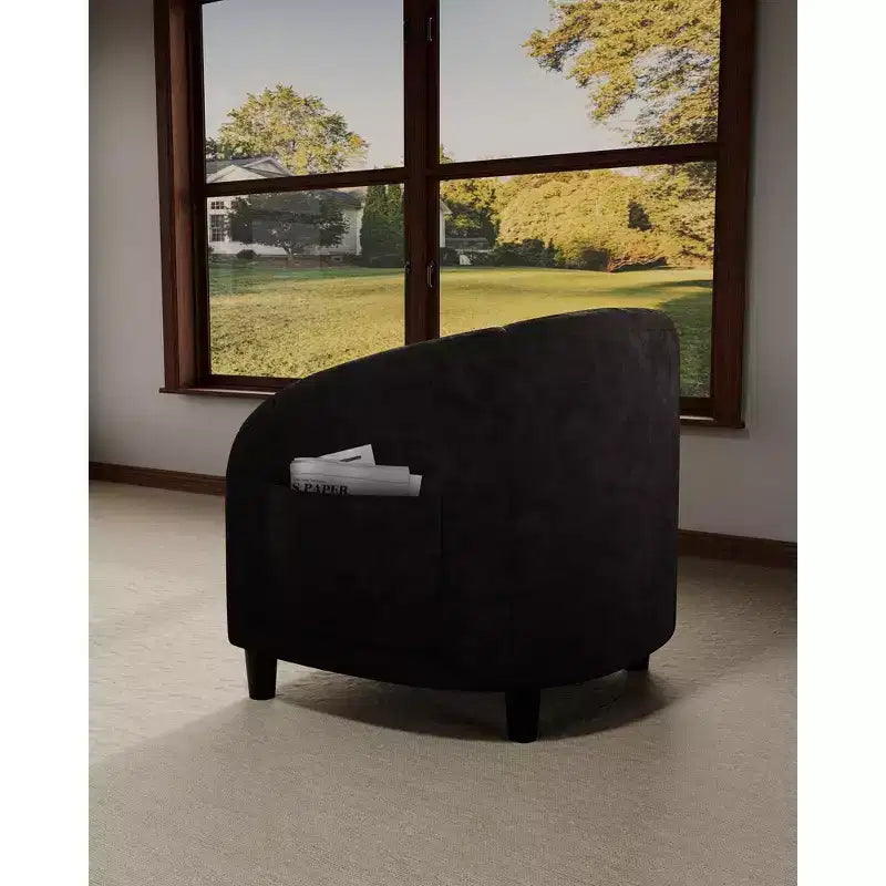 Garvee Accent Chair Set of 2, Barrel Chair, Modern Club Chair with Padded Seat and Sturdy Legs