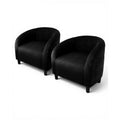 Garvee Accent Chair Set of 2, Barrel Chair, Modern Club Chair with Padded Seat and Sturdy Legs