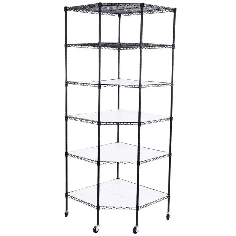 Karl Home 27 in.W Metal Height -Adjustable Shelving Unit with Wheels