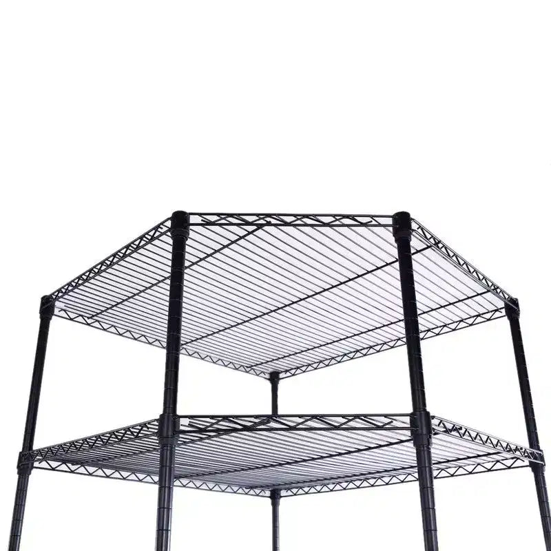 Karl Home 27 in.W Metal Height -Adjustable Shelving Unit with Wheels