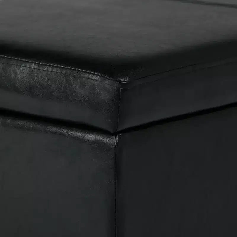 Okak 48IN Wide Storage Ottoman with Padding Seat, End Of Bed Storage Bench with Ample Storage, Ottoman Foot Rest for Living Room