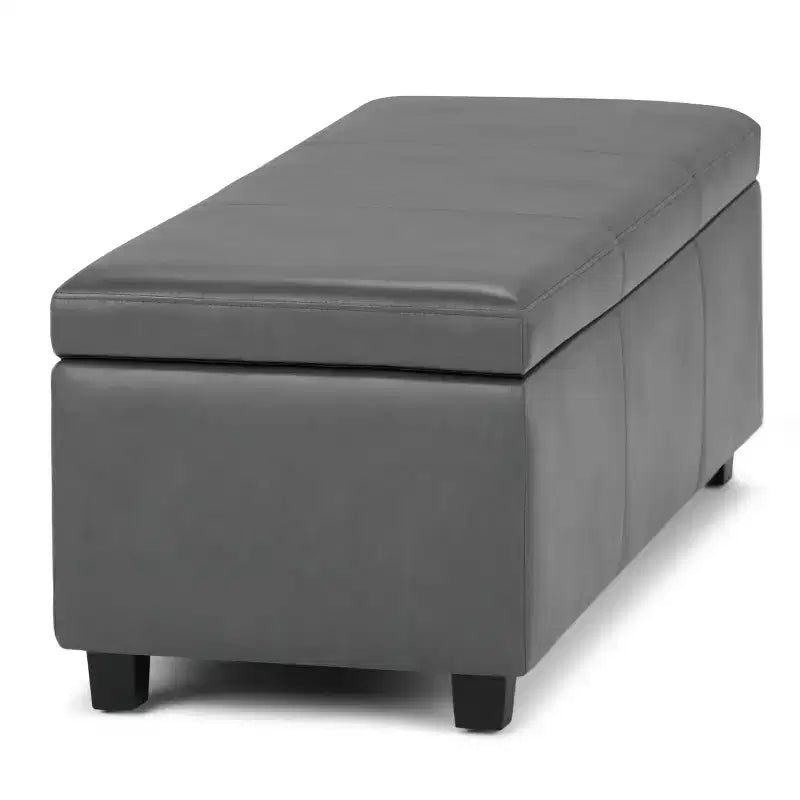 Okak 48IN Wide Storage Ottoman with Padding Seat, End Of Bed Storage Bench with Ample Storage, Ottoman Foot Rest for Living Room