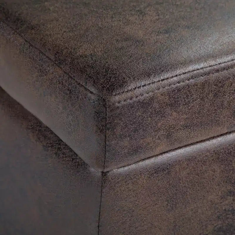 Okak 48IN Wide Storage Ottoman with Padding Seat, End Of Bed Storage Bench with Ample Storage, Ottoman Foot Rest for Living Room