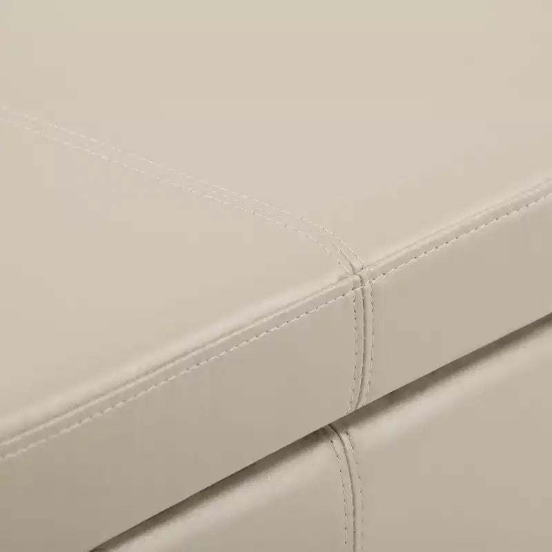 Okak 48IN Wide Storage Ottoman with Padding Seat, End Of Bed Storage Bench with Ample Storage, Ottoman Foot Rest for Living Room