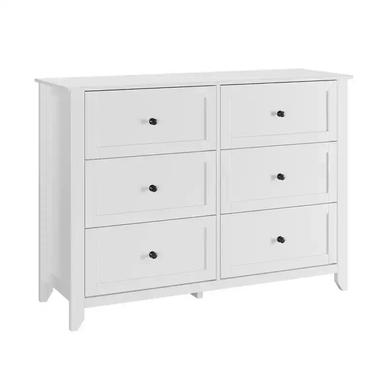 GustoWave 6 Drawer Dresser, 54 Wide Modern Storage Chest for Bedroom, Deep Drawers Organizer for Clothes, Living Room, Hallway