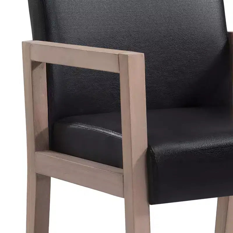 Bekrvio Mid-century Accent Chair Reading Armchair with Rubberwood Frame for Living Room, Bedroom