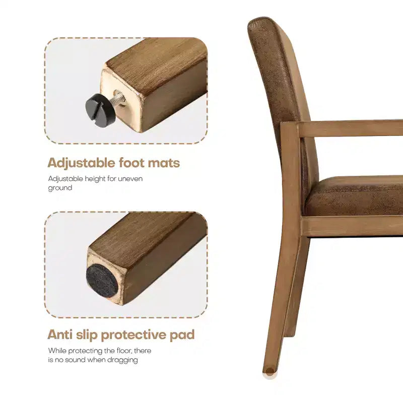 Bekrvio Mid-century Accent Chair Reading Armchair with Rubberwood Frame for Living Room, Bedroom