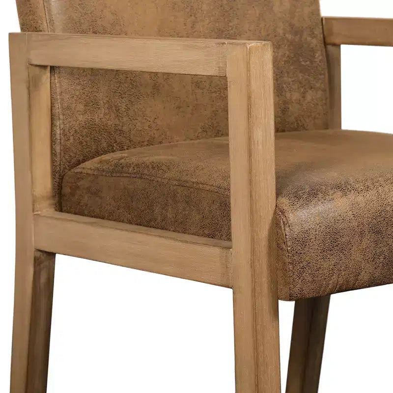 Bekrvio Mid-century Accent Chair Reading Armchair with Rubberwood Frame for Living Room, Bedroom
