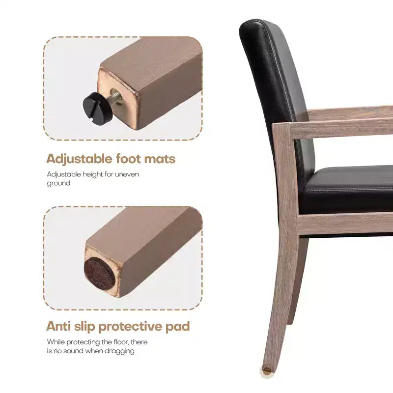 Bekrvio Mid-century Accent Chair Reading Armchair with Rubberwood Frame for Living Room, Bedroom