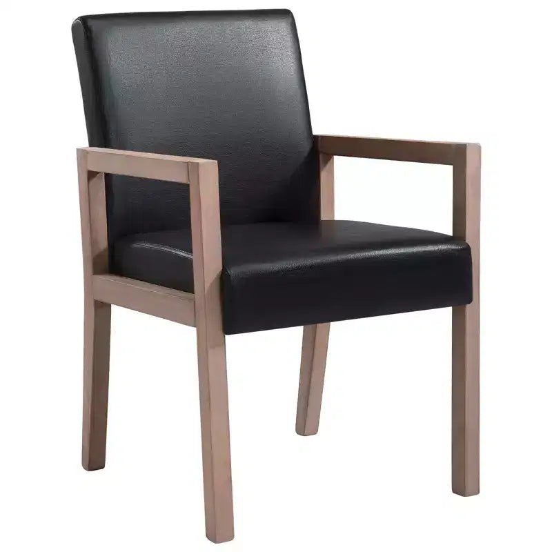 Bekrvio Mid-century Accent Chair Reading Armchair with Rubberwood Frame for Living Room, Bedroom