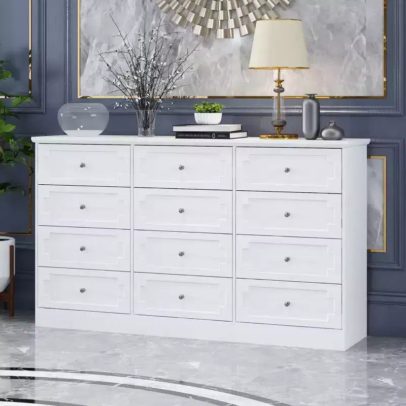 Famapy 12 - Drawer Large Dresser Storage Cabinet Chest of Drawers: Large - Capacity Organizer for Multi - Room Storage & Decor