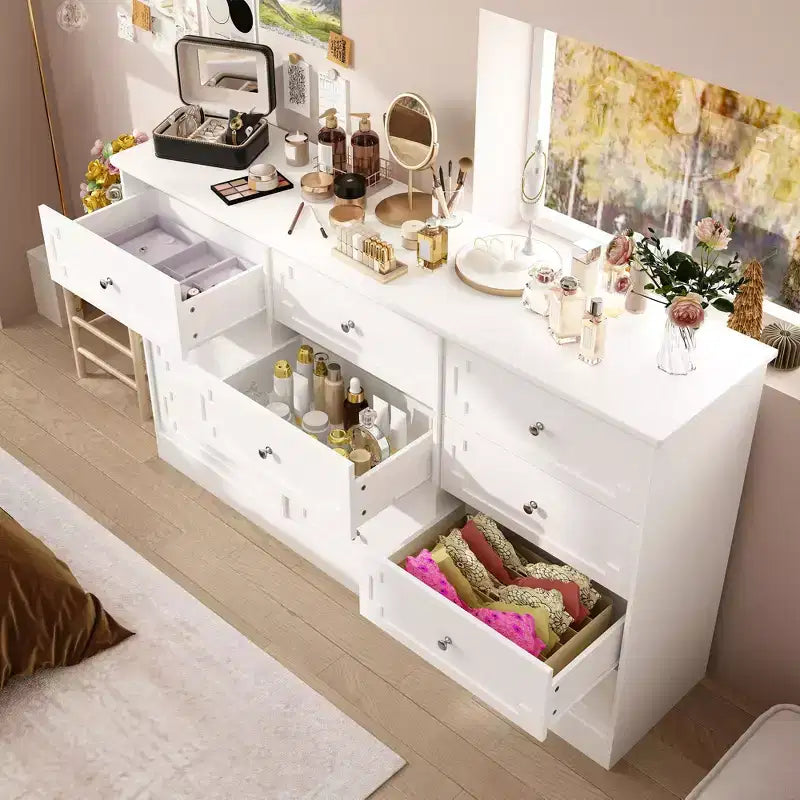 Famapy 12 - Drawer Large Dresser Storage Cabinet Chest of Drawers: Large - Capacity Organizer for Multi - Room Storage & Decor