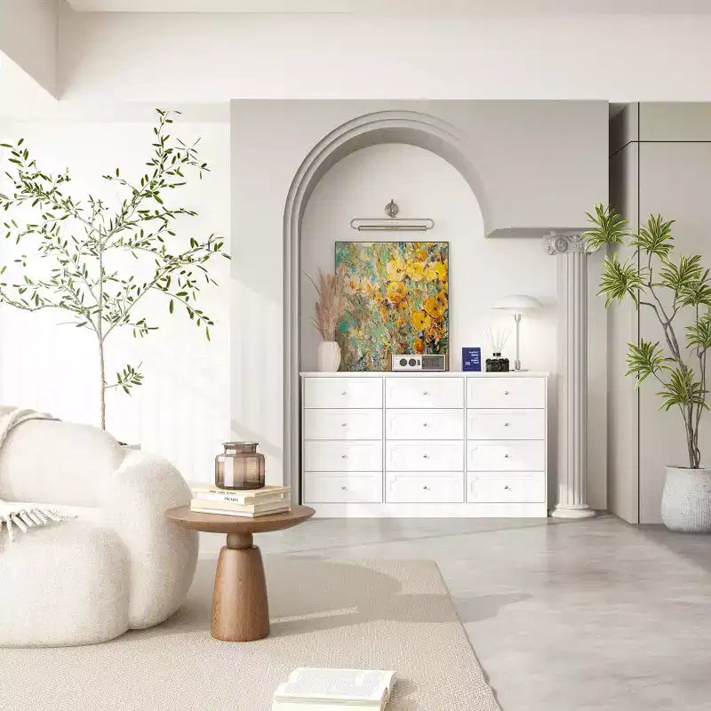 Famapy 12 - Drawer Large Dresser Storage Cabinet Chest of Drawers: Large - Capacity Organizer for Multi - Room Storage & Decor