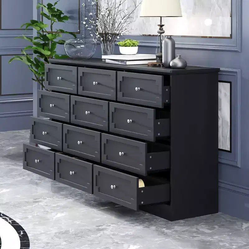 Famapy 12 - Drawer Large Dresser Storage Cabinet Chest of Drawers: Large - Capacity Organizer for Multi - Room Storage & Decor