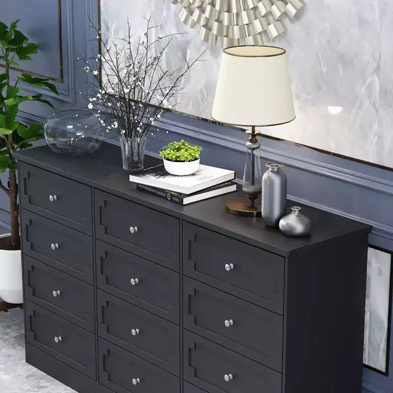 Famapy 12 - Drawer Large Dresser Storage Cabinet Chest of Drawers: Large - Capacity Organizer for Multi - Room Storage & Decor