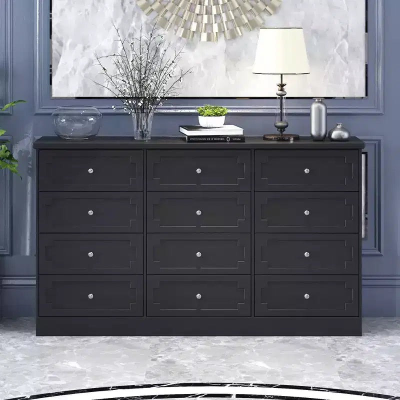 Famapy 12 - Drawer Large Dresser Storage Cabinet Chest of Drawers: Large - Capacity Organizer for Multi - Room Storage & Decor