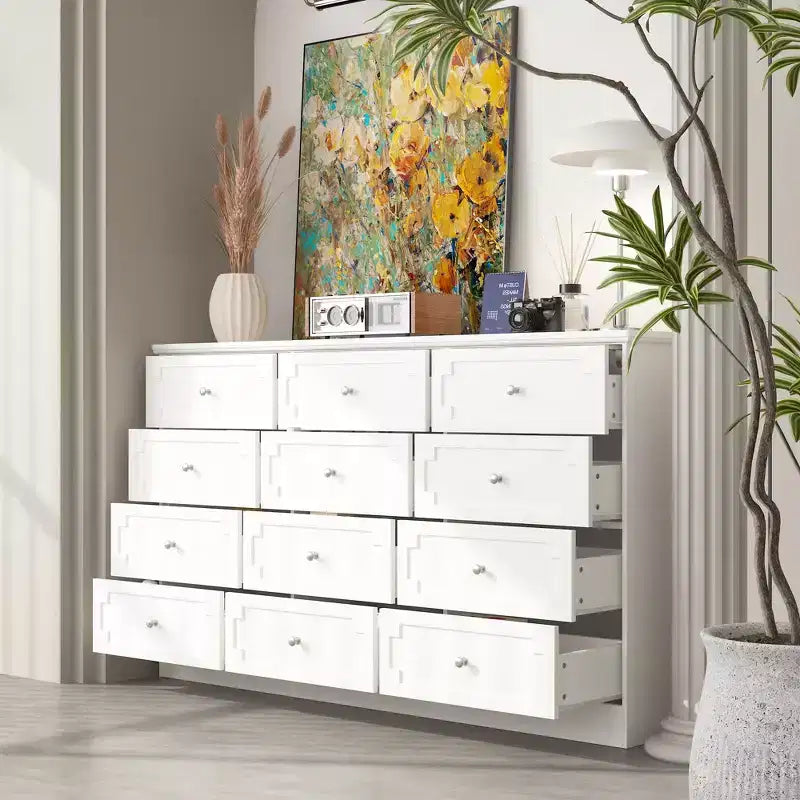 Famapy 12 - Drawer Large Dresser Storage Cabinet Chest of Drawers: Large - Capacity Organizer for Multi - Room Storage & Decor