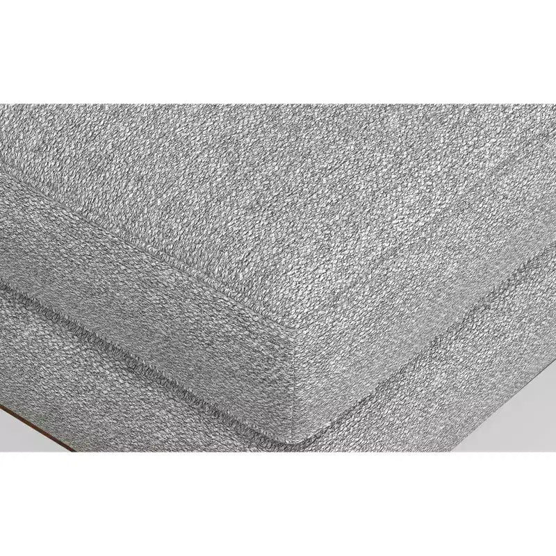 Brixley 33 inch Wide Mid-Century Modern Table Ottoman in Woven-Blend Fabric