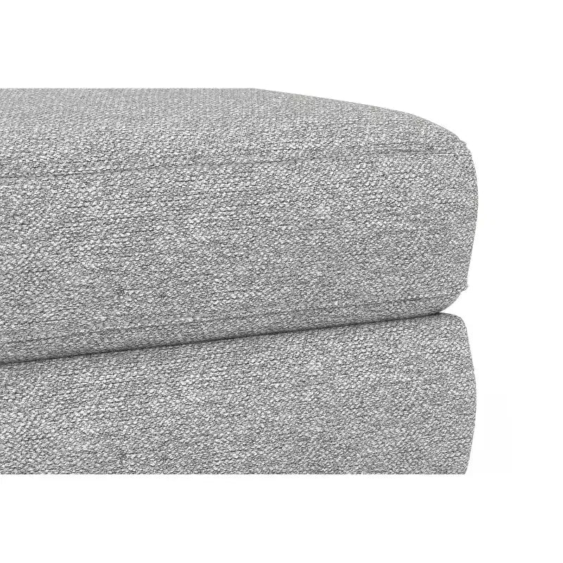 Brixley 33 inch Wide Mid-Century Modern Table Ottoman in Woven-Blend Fabric