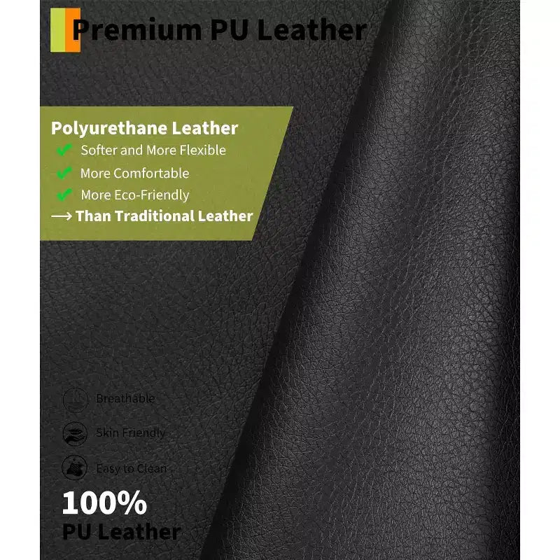 PU Leather Recliner Chair - Heat and Massage, Lift Recliner for Elderly & Mobility Impaired, Adjustable Back and Legs, Heavy Duty Lift Chair