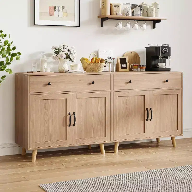 Acekool TV Stand Storage Cabinet, Media Console Organizer for Living Room or Office